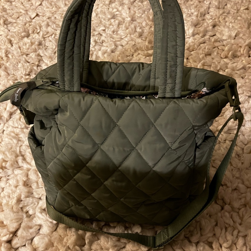 Vera Bradley Olive Quilted Tote - Picture 4 of 8